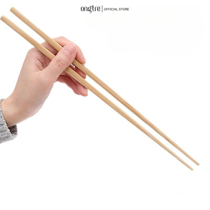 Đũa Tre Tự Nhiên ONGTRE Dài 24–45cm, Kháng Khuẩn, Đũa Ăn, Đũa Gắp Đồ Ăn Cho Gia Đình, Nhà Hàng