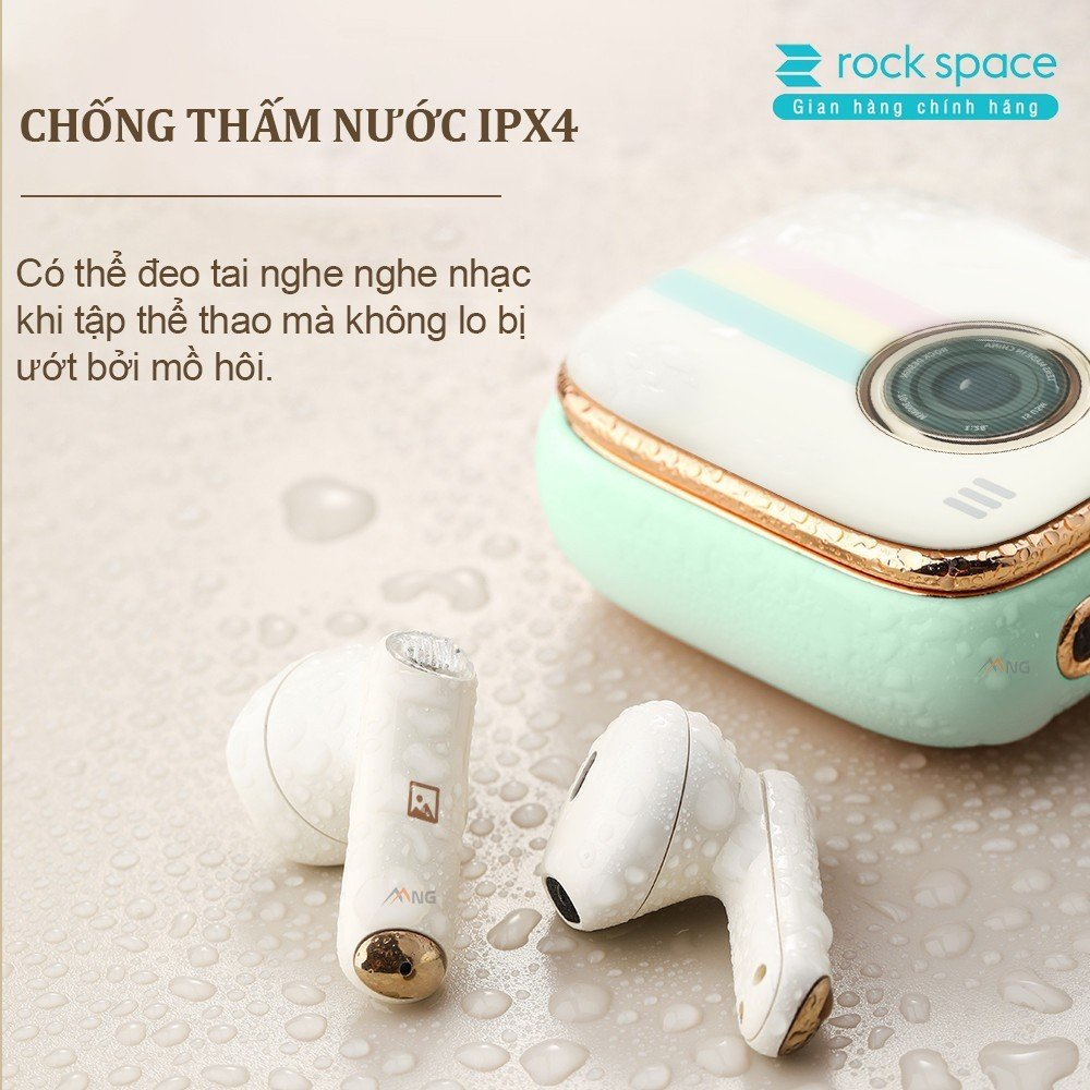 Ảnh Tai nghe bluetooth không dây nhét tai TWS Rockspace Retro sử dụng tới 24h chính hãng bảo hành 1 năm 3