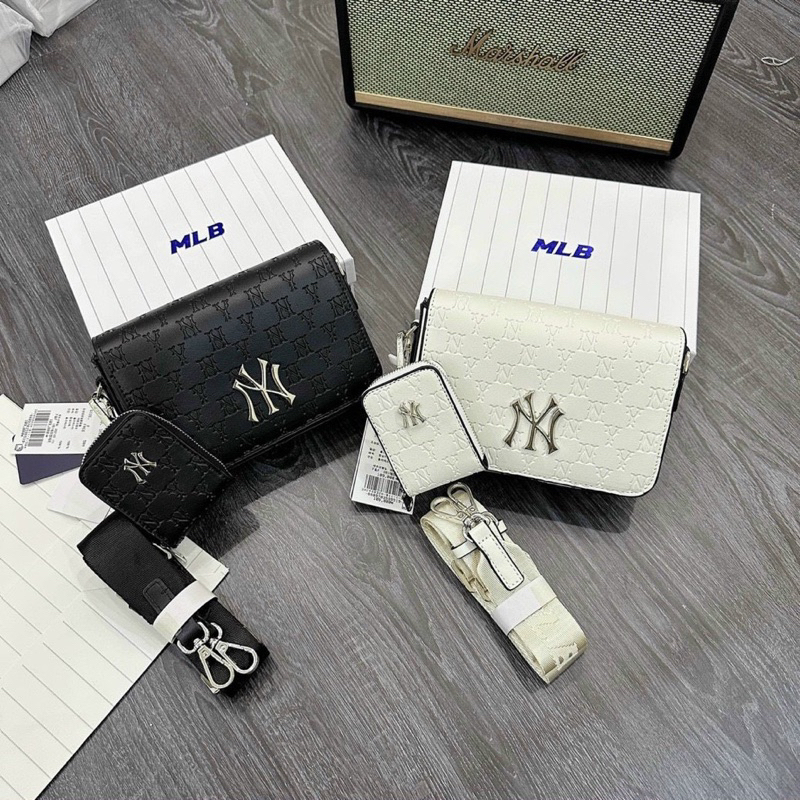 [MLB BASIC BAGS] TÚI MLB VUÔNG ĐEN TRẮNG | Shopee Việt Nam
