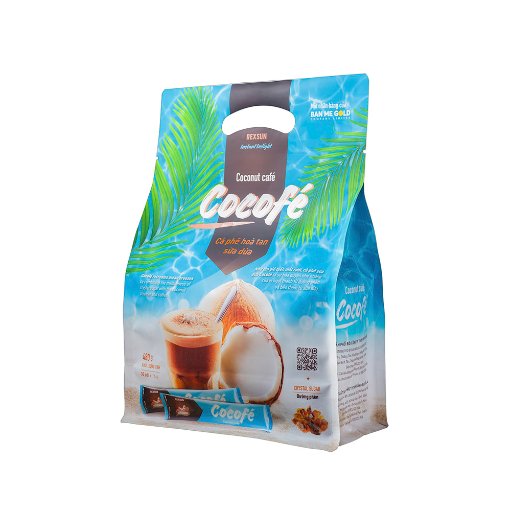 Cà Phê Sữa Dừa Hòa Tan Cocofé - Instant Delight – Hộp 480gr (30 Gói ...