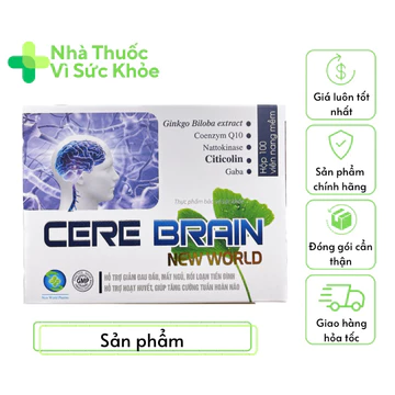 ✅[Chính hãng] Viên uống bổ não CERE BRAIN giảm đau đầu, mất ngủ, rối loạn tiền đình