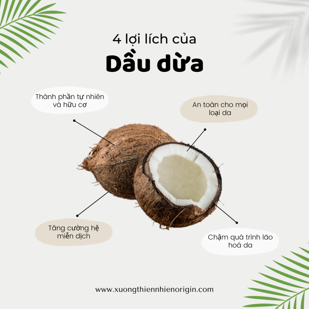 Dầu dừa nguyên chất ủ tóc, trị rạn da dành cho bà bầu - Dầu dừa Origin hũ 100ml