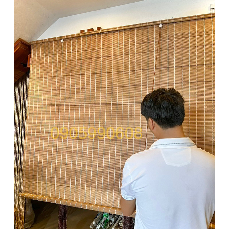 Mành tre trúc Than Hoá nan 5li dẹp. Rèm tre trúc che nắng cửa sổ, mành ...