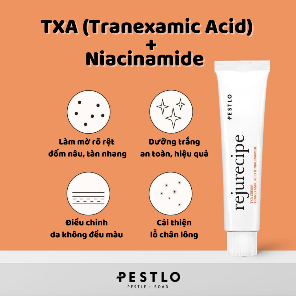 Kem dưỡng trắng PESTLO Rejurecipe TXA Cream 30ml [Date 29/01/2027]