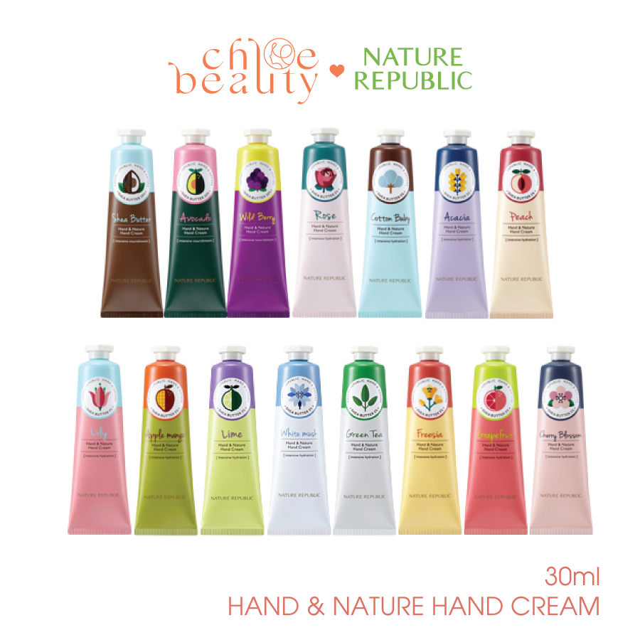 [Mã BMLTA35 giảm đến 35K đơn 99K] Kem dưỡng da tay NATURE REPUBLIC Hand&Nature Hand Cream 30ml