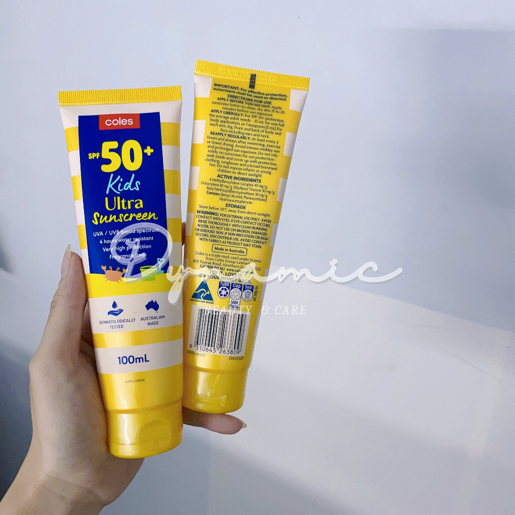 Coles SPF 50 Kids Ultra Sunscreen Tube 100mL January 2026, 55% OFF