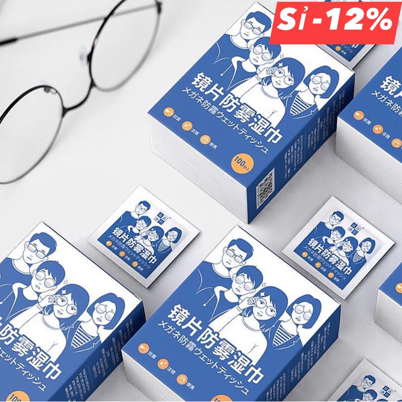 Khăn lau kính Nano, khăn giấy chống bám hơi nước, giấy lau kính chống mờ sương, mồ hôi, chống nhờn