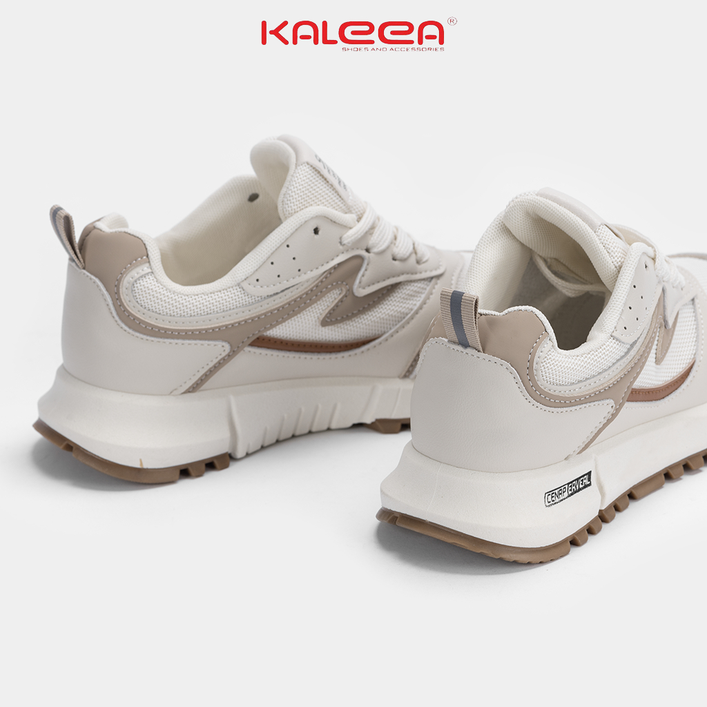 Ảnh Kaleea - Giày Thể Thao Nữ Đi Bộ Tập Gym Chất Liệu Lưới Dệt Kim Sneaker Đế Cao 3p - T79 (LẤY TĂNG SIZE) 3