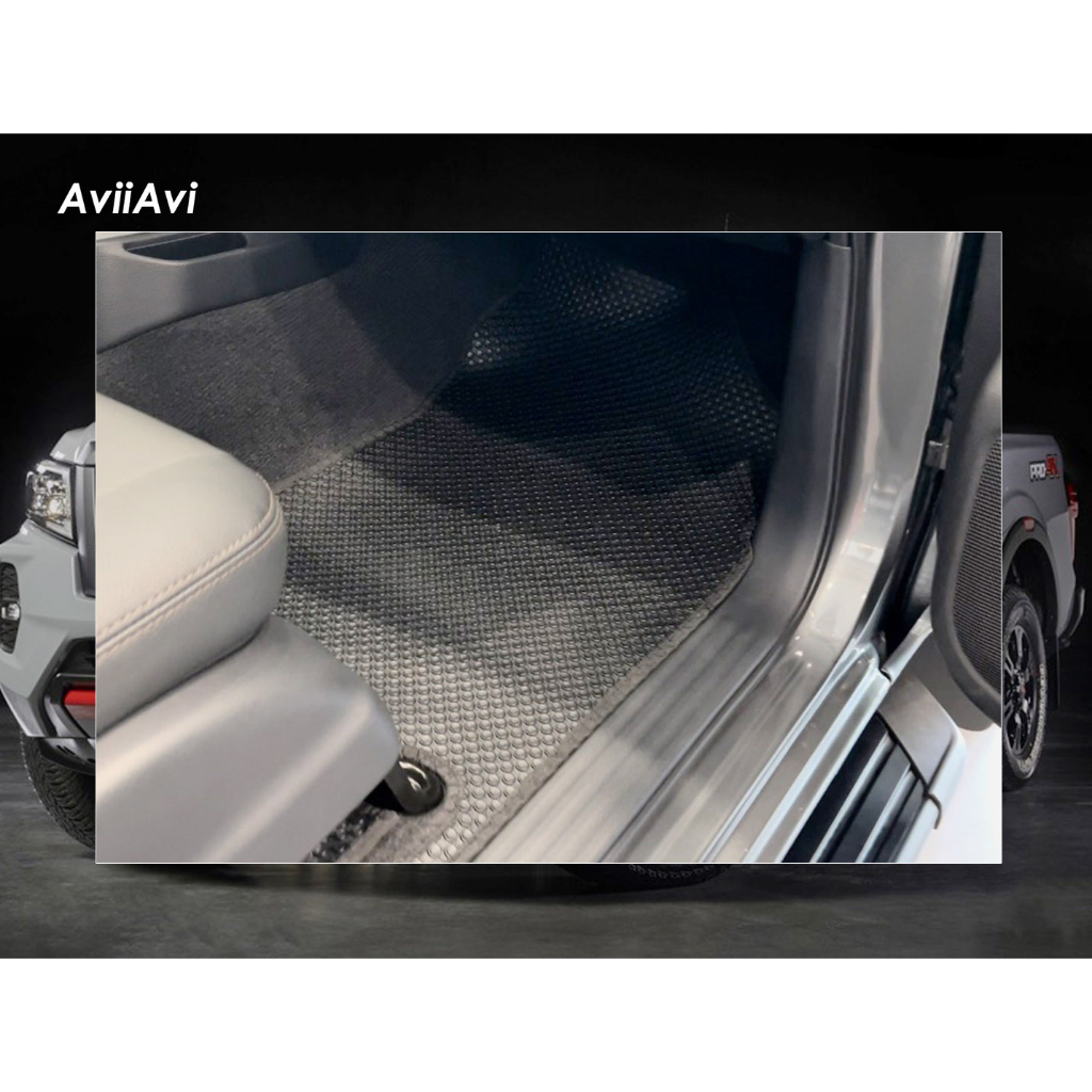 Thảm lót ô tô KATA cho xe Nissan Navara (2021-2024)-Pickup Truck (5) - Khít với sàn, Chống trơn, Không mùi, Không ẩm mốc
