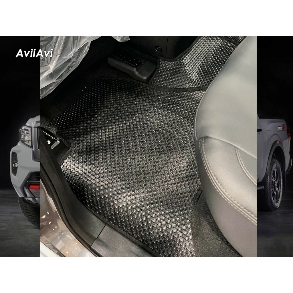Thảm lót ô tô KATA cho xe Nissan Navara (2021-2024)-Pickup Truck (5) - Khít với sàn, Chống trơn, Không mùi, Không ẩm mốc