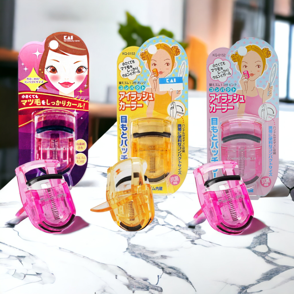 Dụng Cụ Uốn Cong Mi Kai Beauty Care 52322 Thân Nhựa (Màu Vàng)