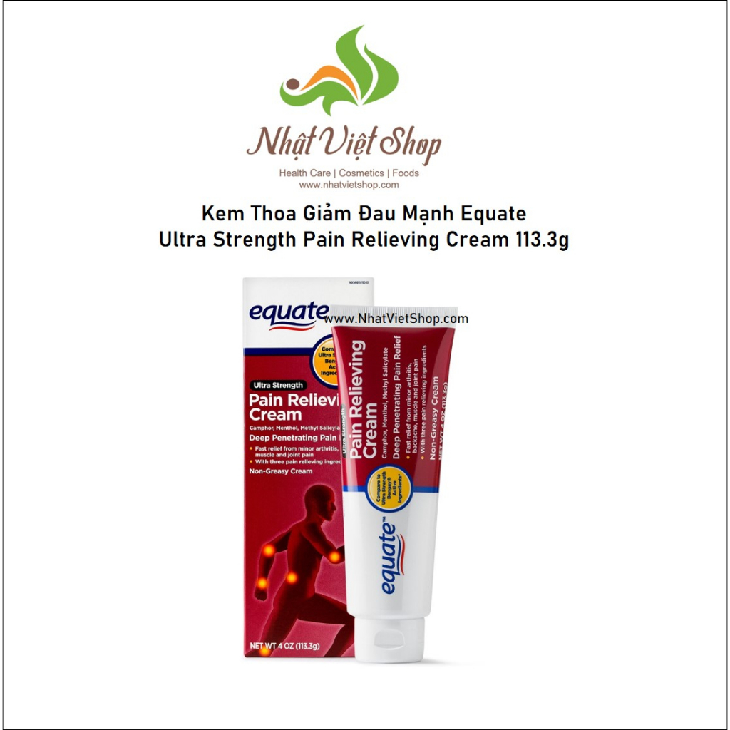 Kem Thoa Giảm Đau Mạnh Equate Ultra Strength Pain Relieving Cream 113.3g USA Shopee Việt Nam