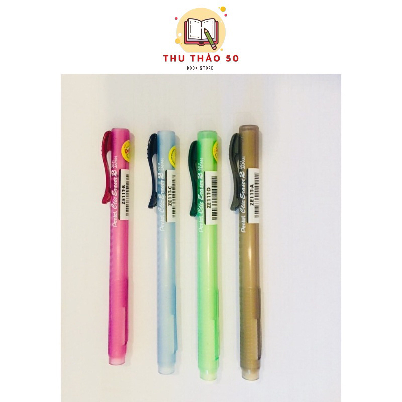 Gôm đẩy bút gôm tẩy Pentel ZE11T: 1 cây ( màu ngẫu nhiên). - Văn phòng ...