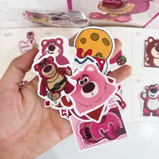 Sticker Gấu Dâu Lotso Chống Nước Hình Dán Cute Dán Mũ Bảo Hiểm Timo ST76