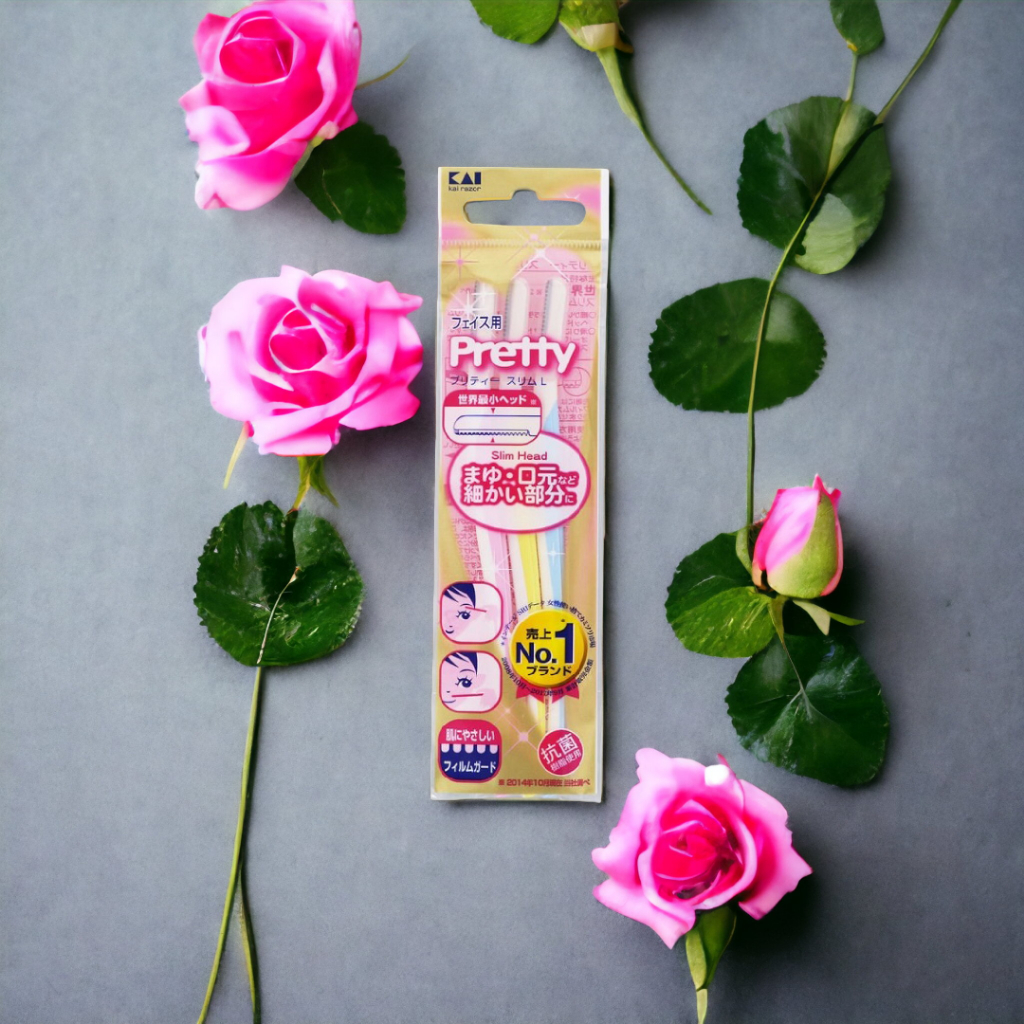 Dao Cạo Lông Mày Kai Pretty 00188- GA06X6 (Set 3 cây)
