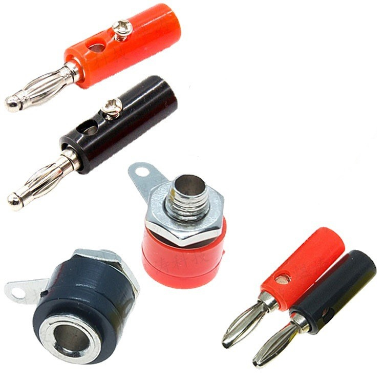 Jack Bắp Chuối 4mm đực, cái, màu đen, đỏ