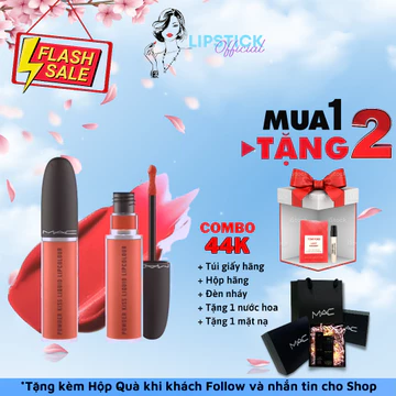 Son Mac chính hãng, Son Kem Mac 997 Over The Taupe - 987 Smash đỏ tươi Full 5ml