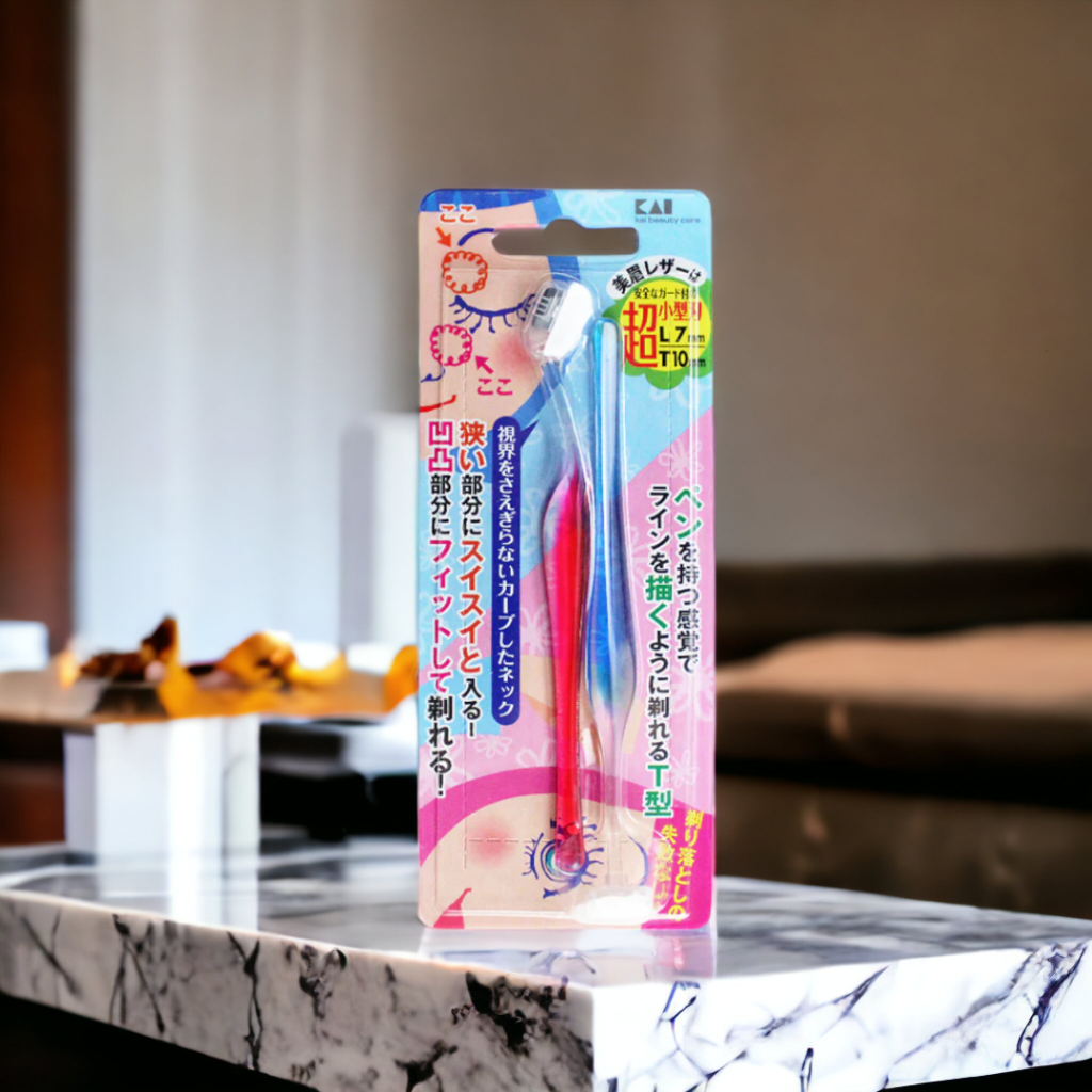 Dao Cạo Lông Mày Lưỡi Ngắn Dành Cho Nữ Kai Beautycare 11580 PELT-2B ( Set 2 Cây )