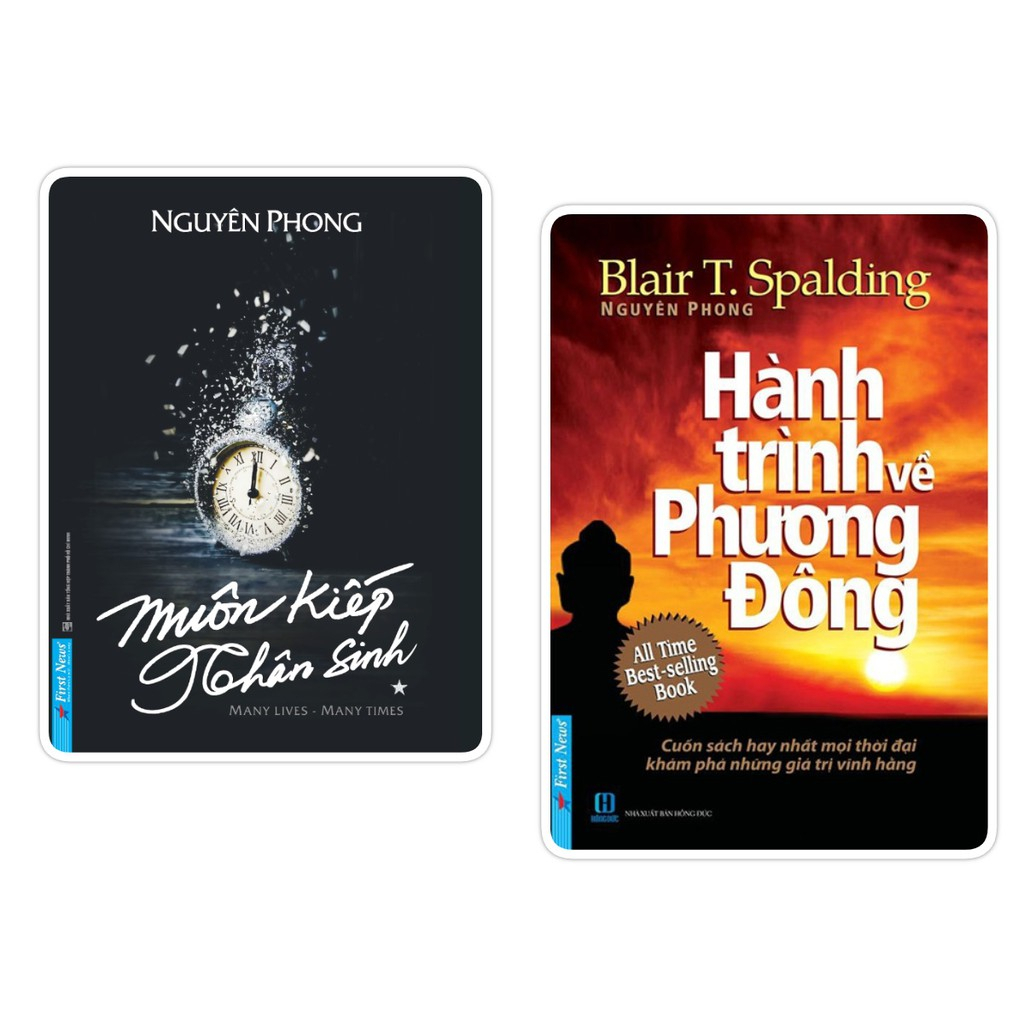 Sách - Combo Muôn Kiếp Nhân Sinh Tập 1 + Hành Trình Về Phương Đông - First News
