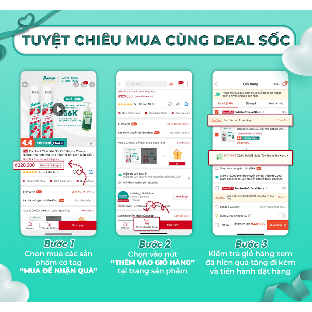 Ảnh 2 Chai Dầu Gội Khô Batiste 200ML Tặng 1 Lược Chải Làm Phồng Tóc (Oriental & Tropical 200ml) 2