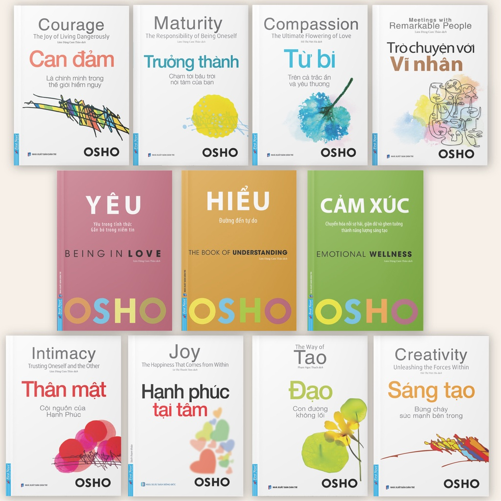Sách - Trọn Bộ OSHO 11 Cuốn (Combo/lẻ tuỳ chọn) - First News