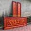 Bộ hoành phi câu đối gỗ hương đỏ nam phi