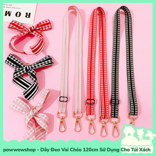 [Sẵn VN - Hỏa Tốc] Dây Đeo Vai Chéo 120cm Dành Cho Túi Xách, Buộc Điện Thoại Thiết Kế Hình Nơ Độc Đáo