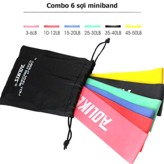 Dây kháng lực Aolikes, dây kháng lực Miniband dành cho dân tập đá bóng, gym, luyện tập thể thao
