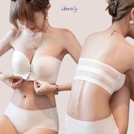 Áo Ngực Quây Cài Trước iBra Tạo khe Sexy, Áo Nâng Ngực Chống tuột Chống chảy xệ Không Gọng A50