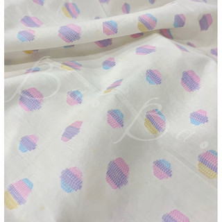 Vải Xô Cotton Dệt Hoạ Tiết Mềm Rũ Mát Khổ 1m50