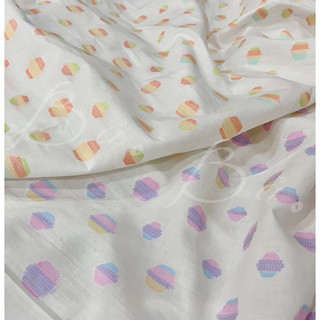 Vải Xô Cotton Dệt Hoạ Tiết Mềm Rũ Mát Khổ 1m50