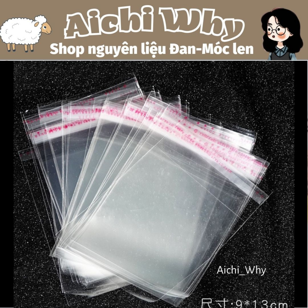 Túi opp Túi bóng kính dán miệng (có nhiều size) | Shopee Việt Nam