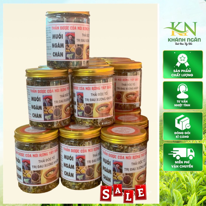 Muối Ngâm Chân Thảo Dược Hỗ Trợ Người Mất Ngủ, Sức Khỏe, Khử Mùi Hôi Chân (hộp 500gr)