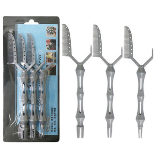 Combo Bộ Dụng Cụ Uốn Tóc Nam Siêu Nhanh (3 lược uốn+giấy uốn lạnh+ 1 hộp 60 kẹp ghim)