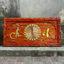 Tranh đồng hồ gỗ hương đỏ khung đục kích thước 41*81cm