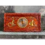 Tranh đồng hồ gỗ hương đỏ khung đục kích thước 41*81cm