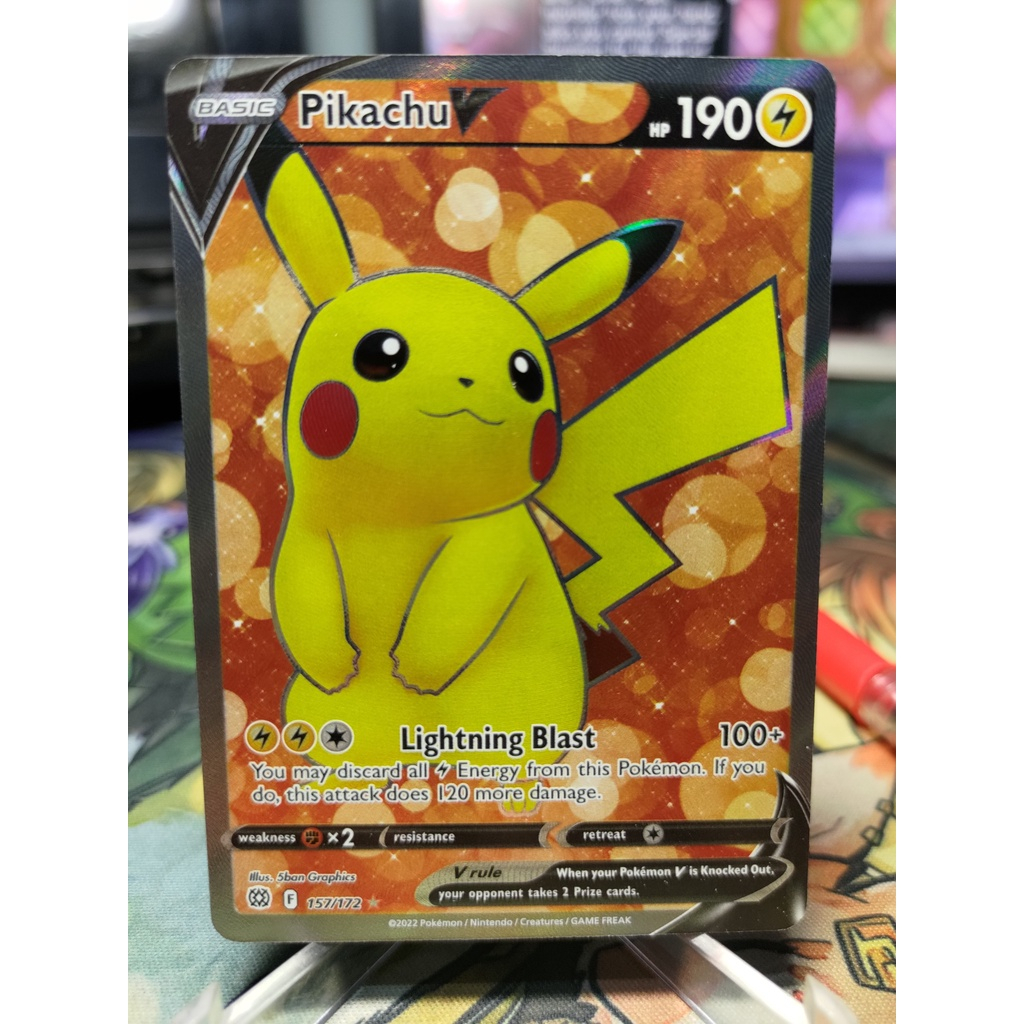 KW2 Pokemon EN Thẻ Pokemon Pikachu V 157 172 Full Art Ultra Rare Shopee Việt Nam