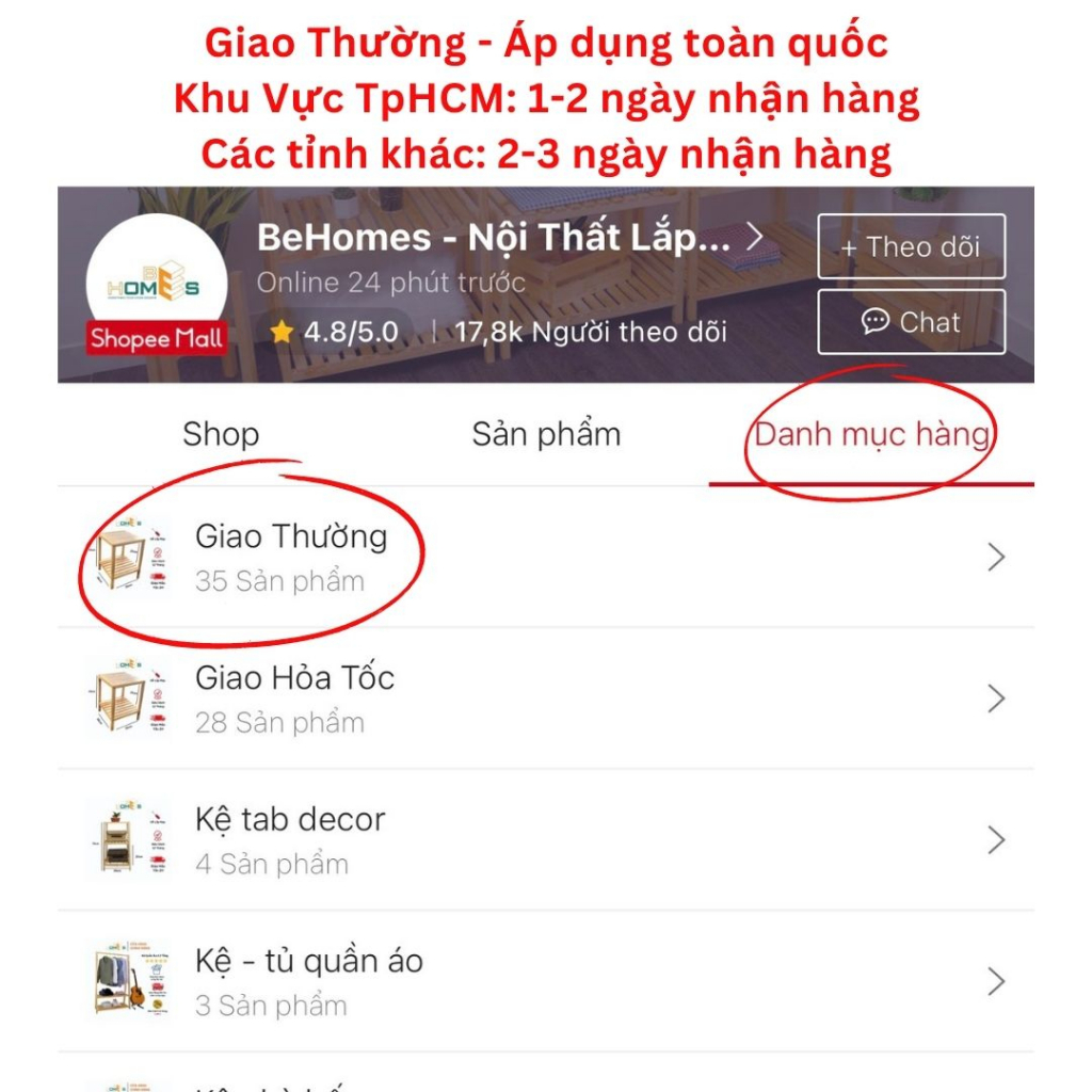 Ảnh Hỏa Tốc Kệ sách Behomes 3 Tầng mặt nan 3