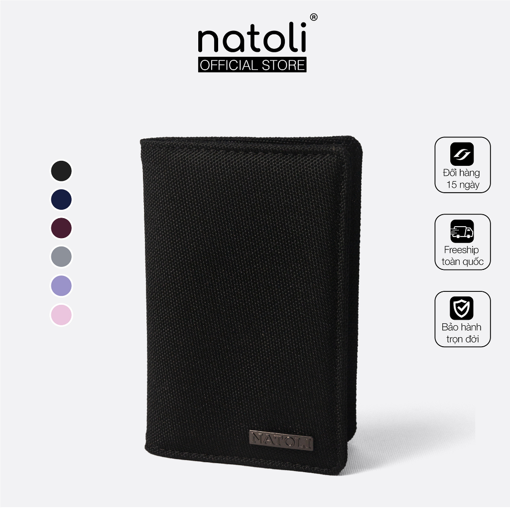 Bóp cầm tay mini nam nữ thương hiệu NATOLI nhiều ngăn đựng tiền đựng thẻ cao cấp  Ultra Mini Wallet V7