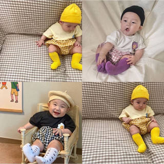 [Hottrend] Bộ Hàn Quốc cho bé - set áo cộc tay quần chip đùi caro bé trai bé gái siêu xinh