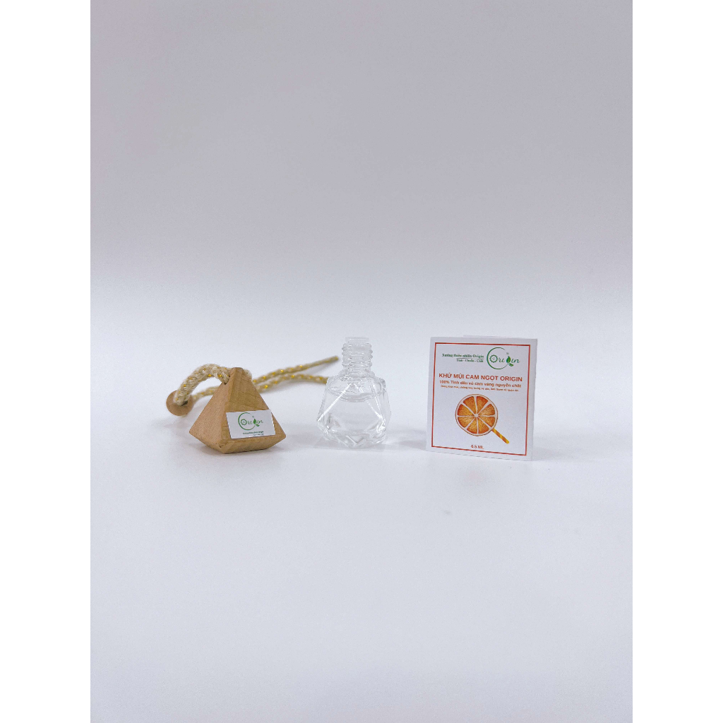 Tinh dầu treo xe cam ngọt Origin chống say xe, khử mùi oto - 6.5ml