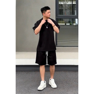 Bộ thể Thao Trơn BASIC Cổ Tròn Bo Vai Cổ Hàng Chuẩn Cao Cấp, Cotton Khô Mềm Mịn Thấm Hút Mồ Hôi Cực Tốt Hè 2023