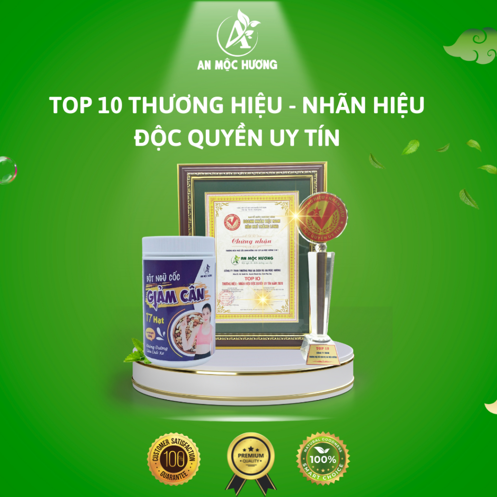 Bột giảm cân 17 loại hạt An Mộc Hương (Giảm cân nhanh an toàn cho sức khoẻ) - Combo 2 hộp 500gr/hộp