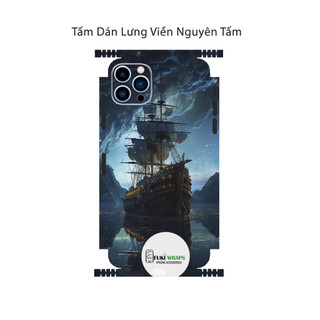Tấm dán Skin Mặt Sau Thuyền Buồm FULL VIỀN 14 pro max , 13 pro max , 12 pro max , 11 pro max , xs max - FukiShop