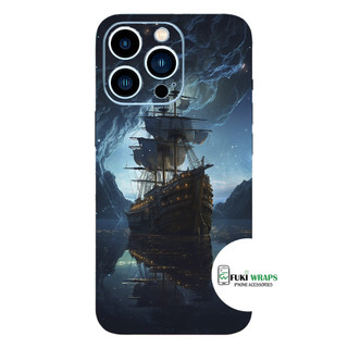 Tấm dán Skin Mặt Sau Thuyền Buồm FULL VIỀN 14 pro max , 13 pro max , 12 pro max , 11 pro max , xs max - FukiShop