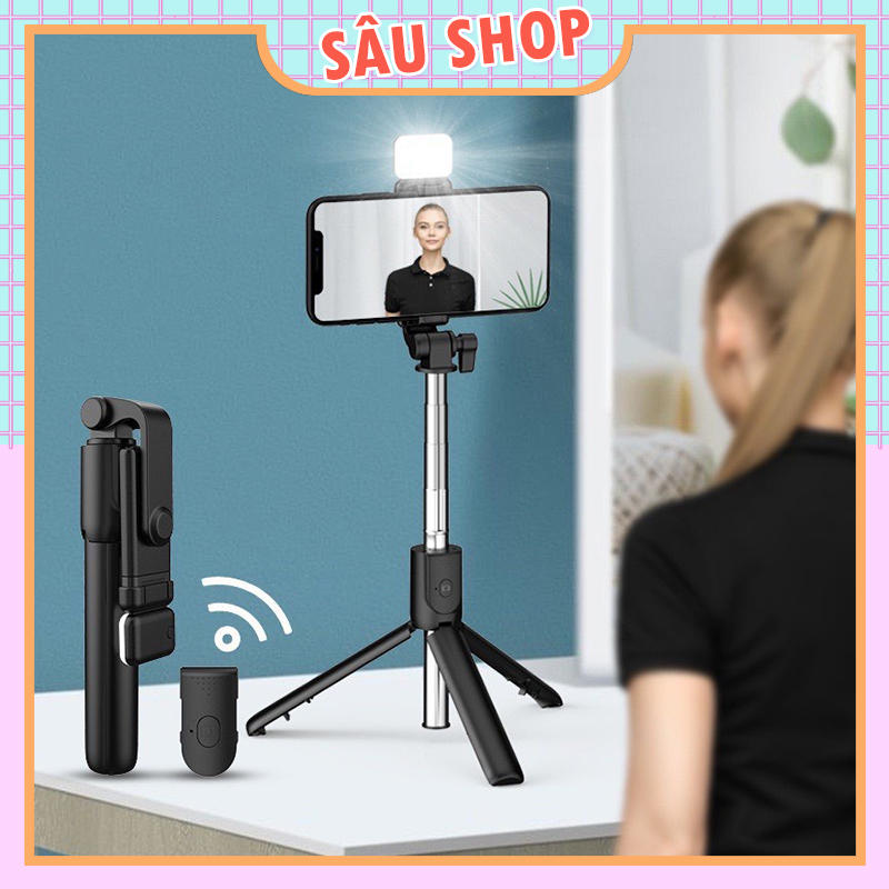 Gậy Chụp Ảnh Selfie và Remote Tripod Giá Đỡ Điện Thoại Chân Có