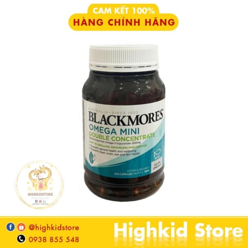 Viên uống bổ sung dầu cá fish oil Blackmores Omega Mini Double ...