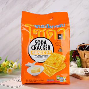 [BỊCH 400G] Bánh Ăn Kiêng SODA Cracker. Thái Lan [CÁM: VỊ TRỨNG MUỐI ] Dành ChoTiểu Đường ,ăn Kiêng