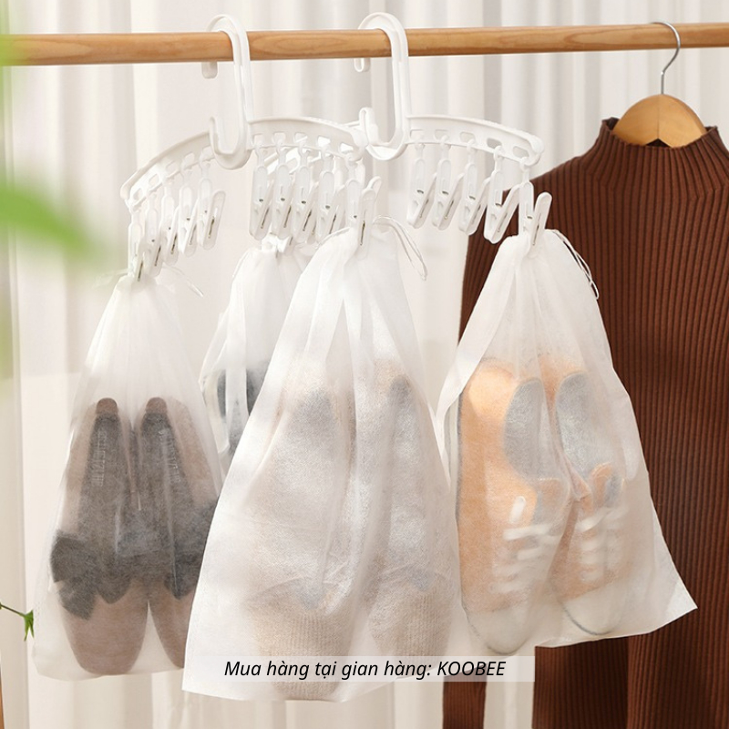 Combo 20 Túi Đựng Giày Đa Năng – Vải Không Dệt, Dây Rút Tiện Lợi – Bảo Quản Giày Dép, Quần Áo, Vật Dụng Cá Nhân | CSNC36
