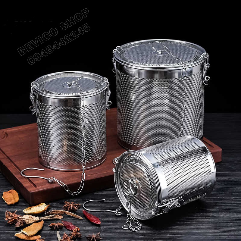 Giỏ lưới inox 304 | lọc trà, gia vị,hầm xương (nhiều size) | Shopee ...